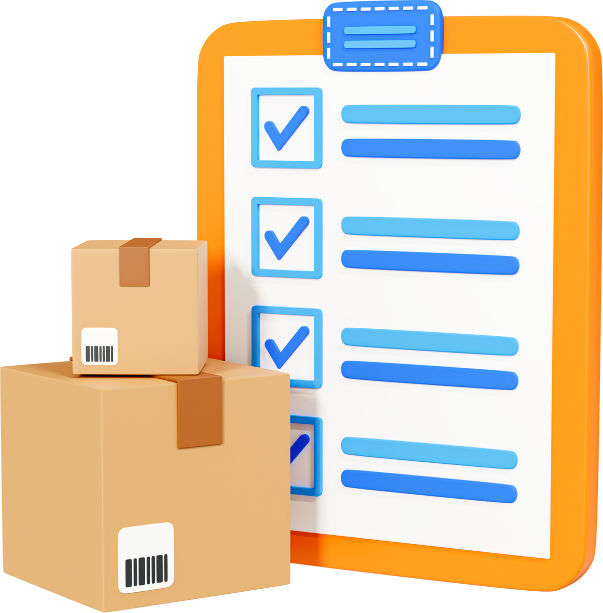 List of delivered packages